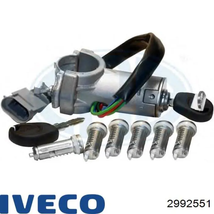 Замок дверей и зажигания с ключами, комплект IVECO 2992551