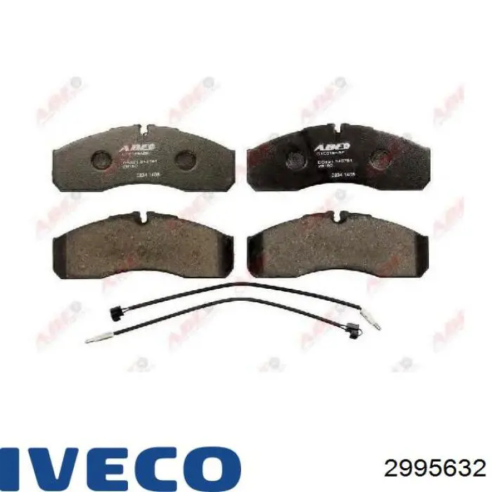 2995632 Iveco колодки тормозные передние дисковые