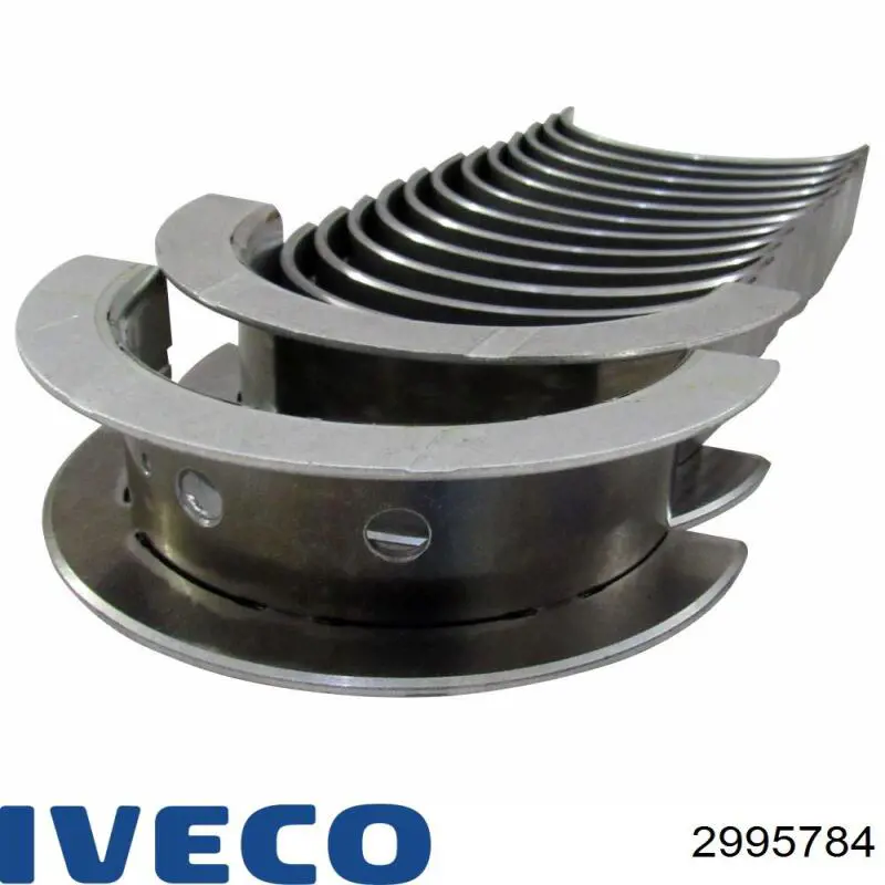 Вкладыши коленвала коренные, комплект, стандарт (STD) 2995784 Iveco