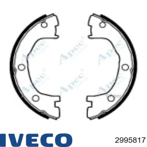 Задние барабанные колодки 2995817 Iveco