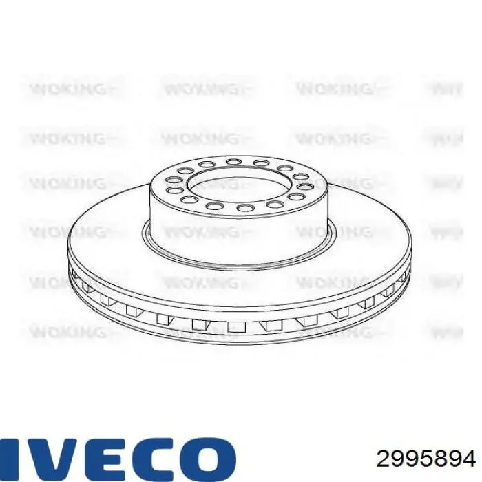 2995894 Iveco Диск тормозной передний