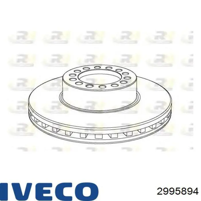 Передние тормозные диски 2995894 Iveco