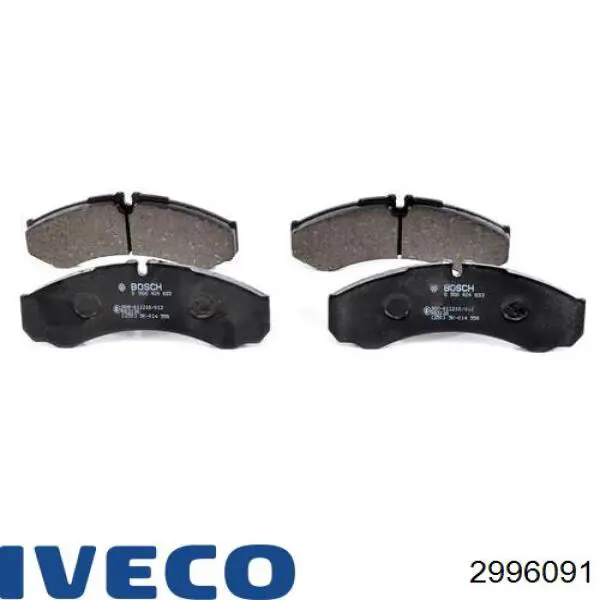 Передние тормозные колодки 2996091 Iveco