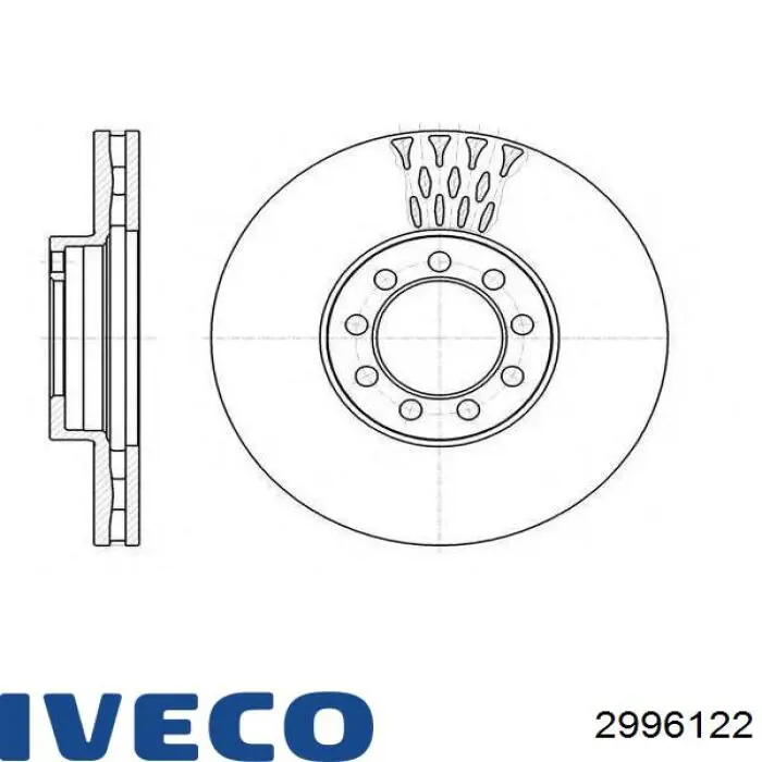 Купить 2996122 Iveco Ротор тормозной