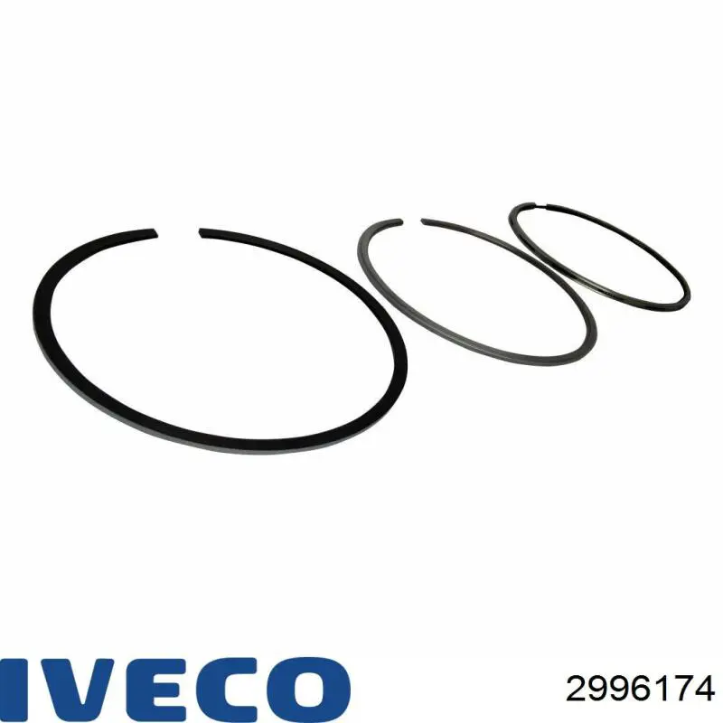 Комплект поршневых колец на 1 цилиндр, стандарт 2996174 Iveco