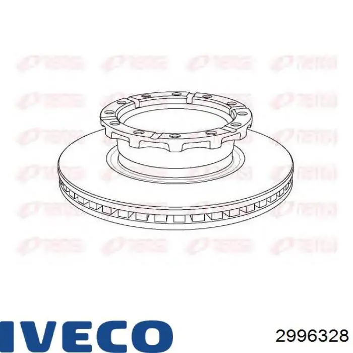 Тормозные диски 2996328 Iveco