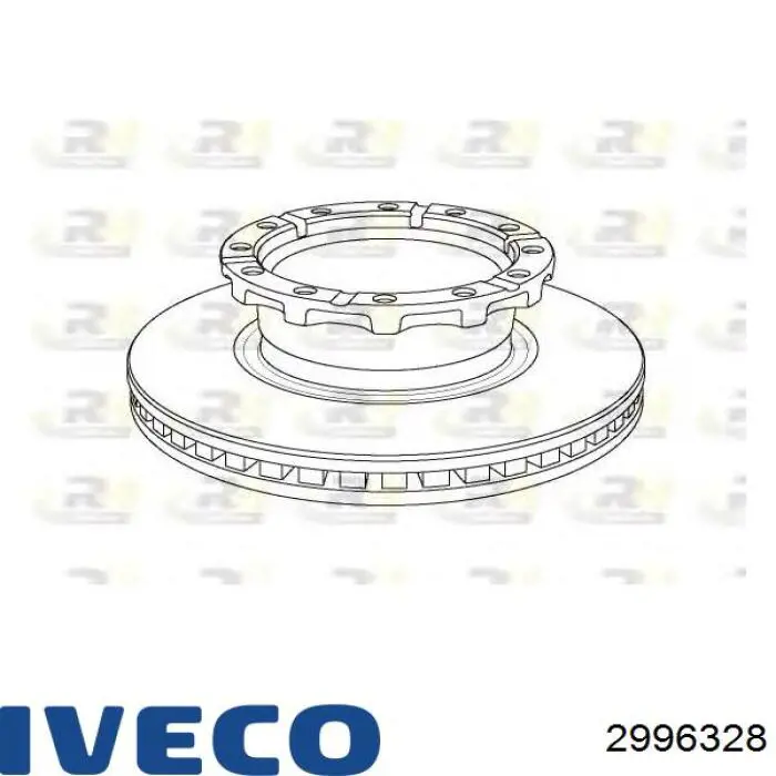 Задний тормозной диск Iveco 2996328 цена, от 118.41 USD