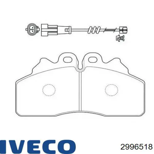 2996518 Iveco Колодки тормозные дисковые комплект