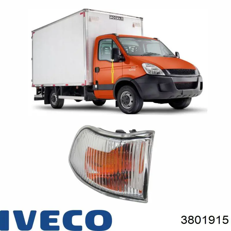 Правый указатель поворота Iveco 3801915 цена, от 9.24 USD