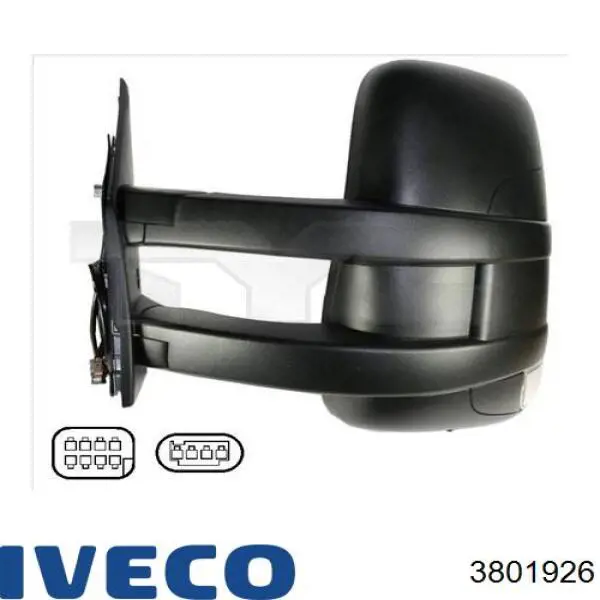 3801926 Iveco Зеркальный элемент левого зеркала заднего вида