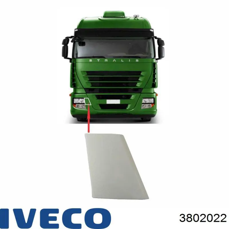 Купить 3802022 Iveco Заглушка буксировочного крюка
