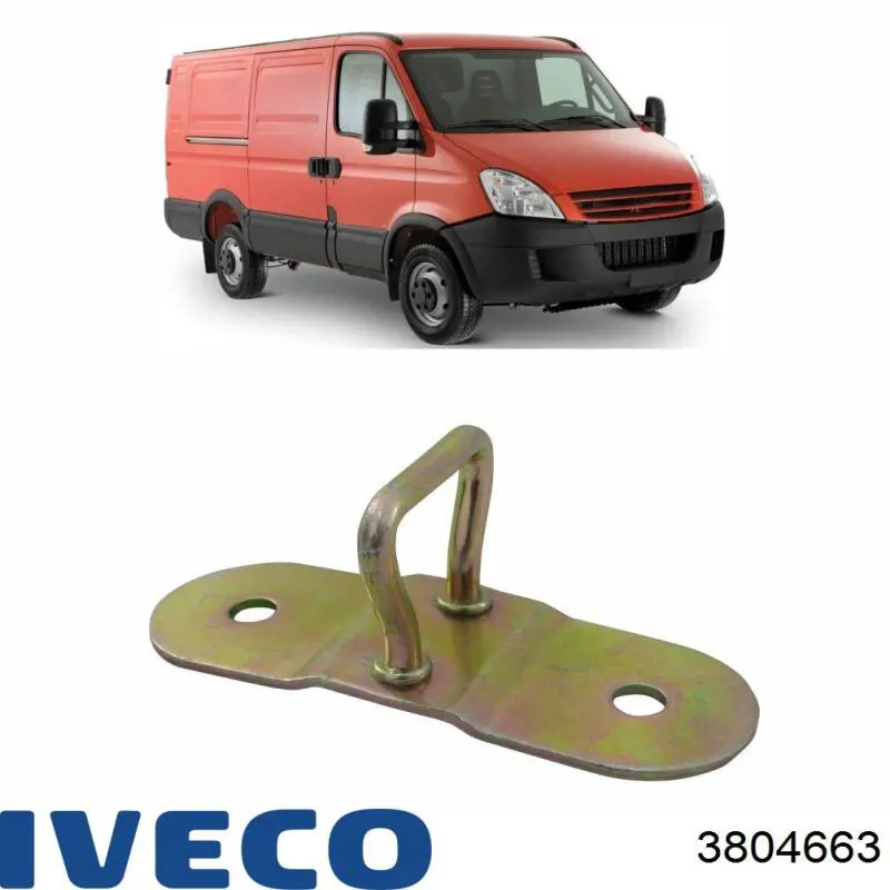 3804663 Iveco suporte superior do radiador (painel de montagem de fixação das luzes)