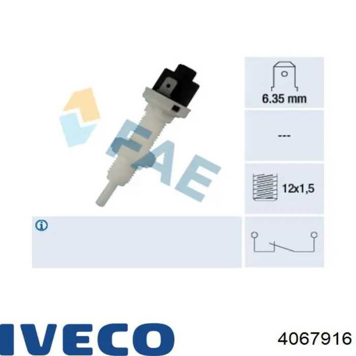 4067916 Iveco Датчик тормоза