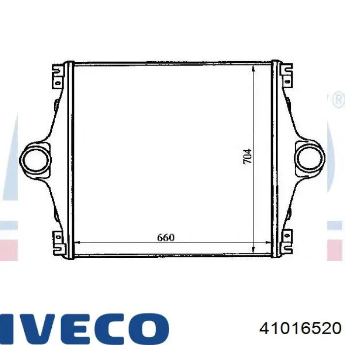 Радиатор интеркуллера IVECO 41016520
