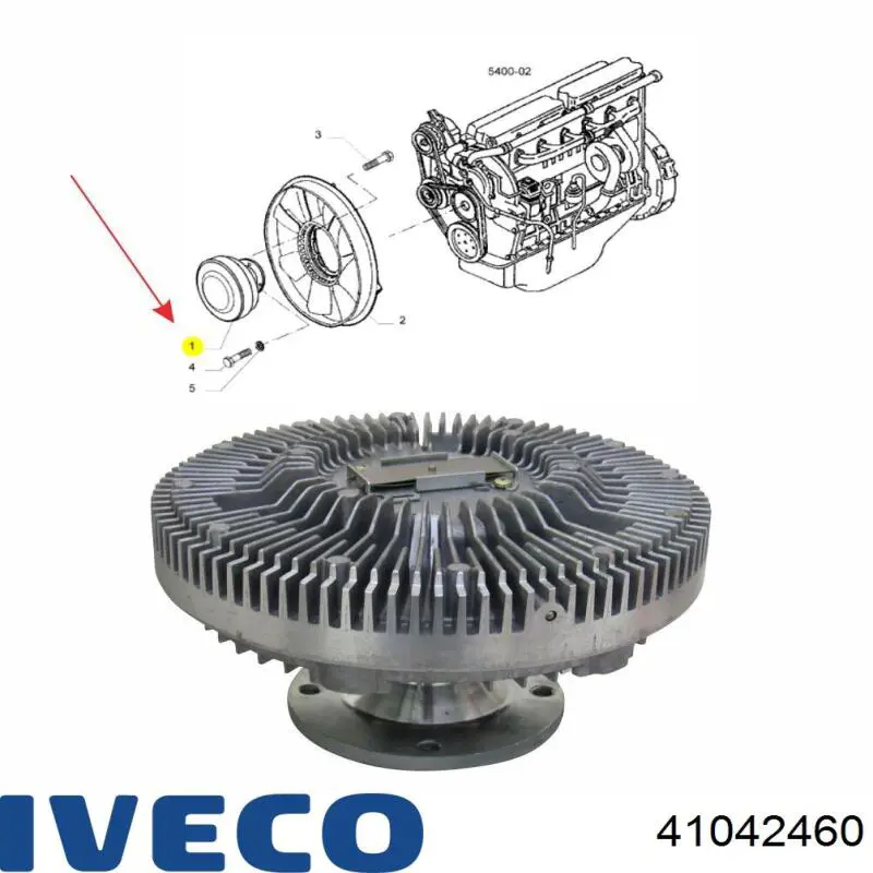 Купить 41042460 Iveco Муфта вентилятора охлаждения