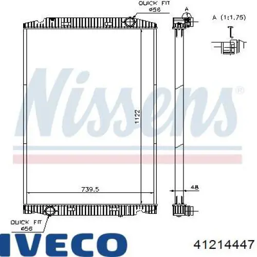 41214447 Iveco Радиатор основной