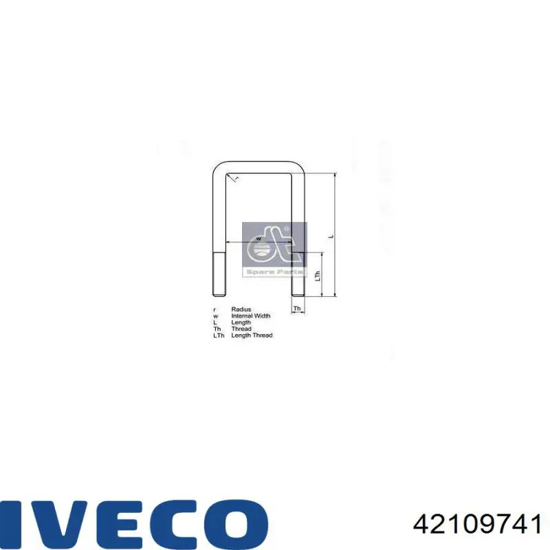 42109741 Iveco Скоба рессоры
