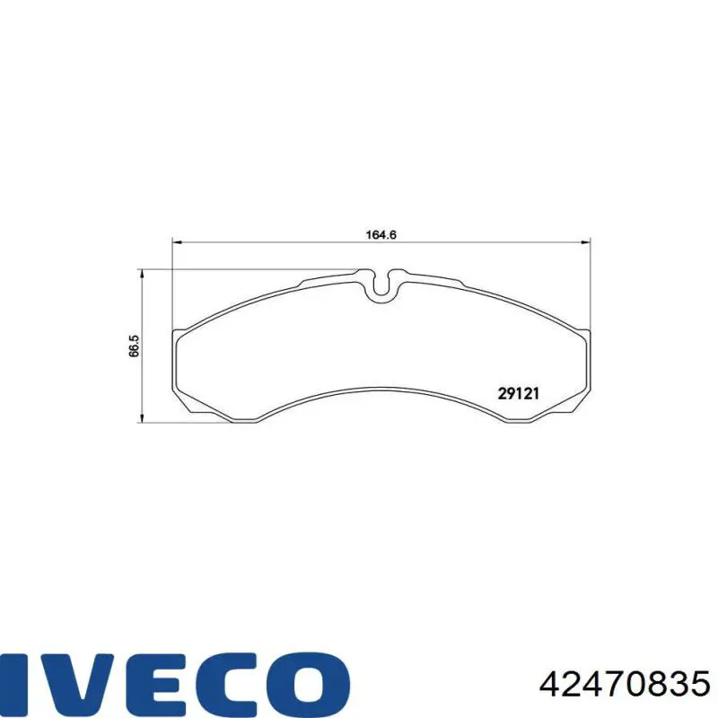 Колодки Iveco 42470835 цена, от 24.97 USD