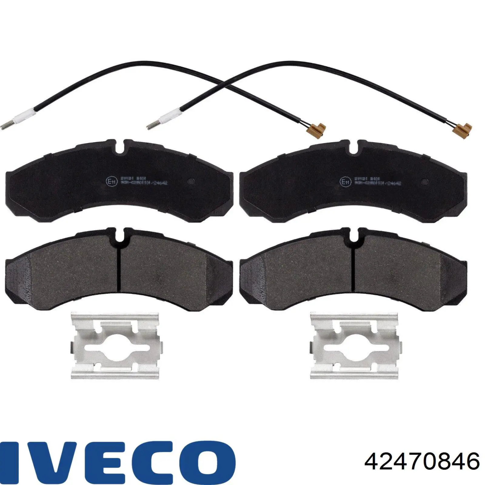 Задние тормозные колодки 42470846 Iveco
