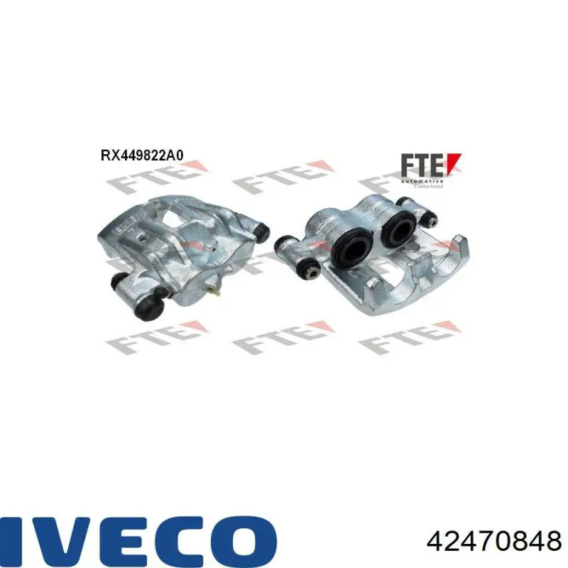 42470848 Iveco Суппорт тормозной, передний, правый