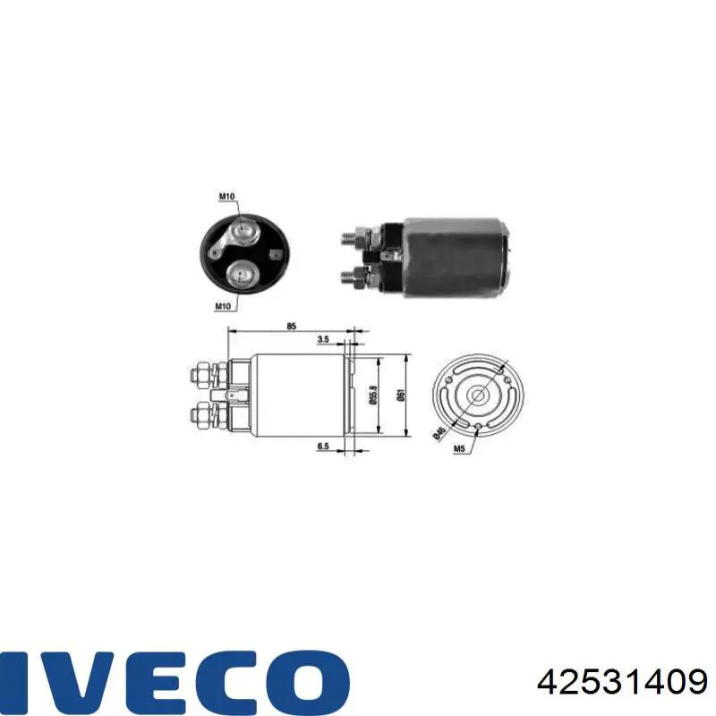 42531409 Iveco Тяговое реле стартера