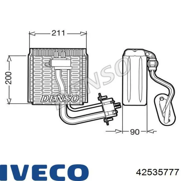 Радиатор отопителя салона на Iveco Daily VI 