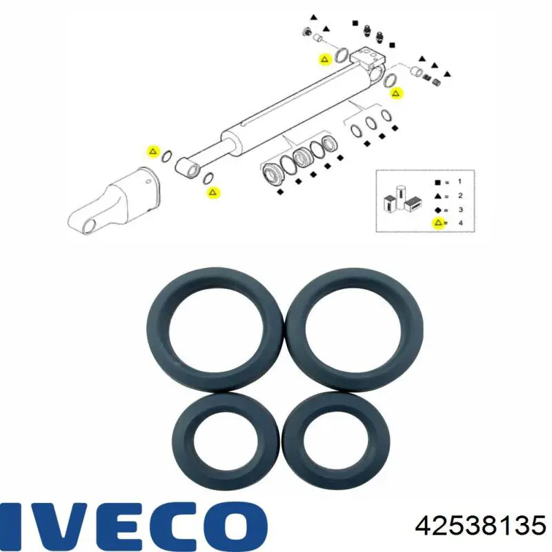 42538135 Iveco Цилиндр опрокидывания кабины