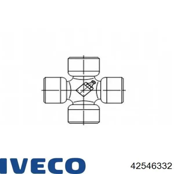 Крестовина заднего кардана 5001847826 Renault (RVI)