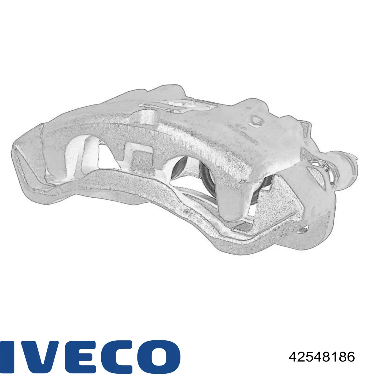 42548186 Iveco Суппорт тормозной задний правый