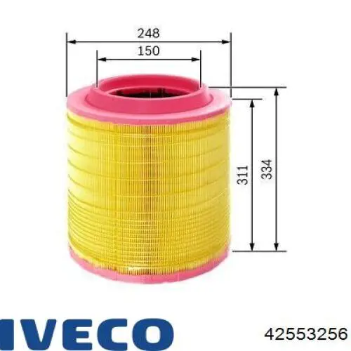 Купить 42553256 Iveco Автомобильный фильтр воздуха