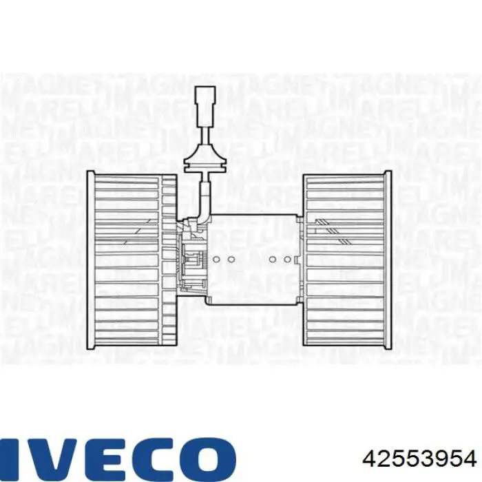 Вентилятор печки 42553954 Iveco