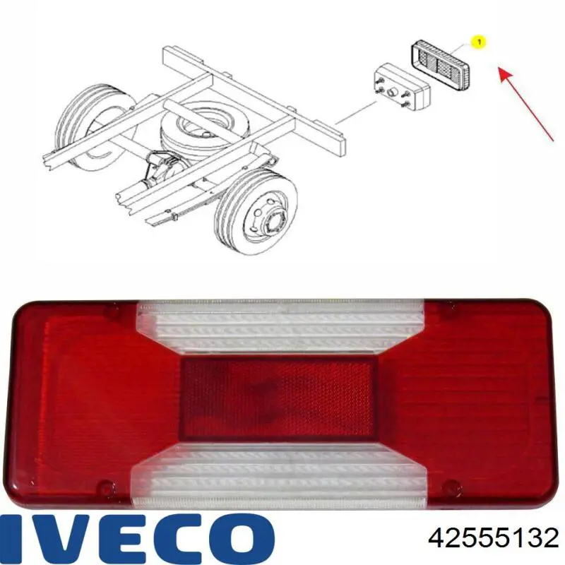 Стекло фонаря заднего левого GP ORK42555132 цена, от 7.85 USD