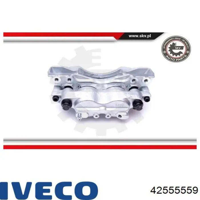 42555559 Iveco Суппорт тормозной, передний, левый