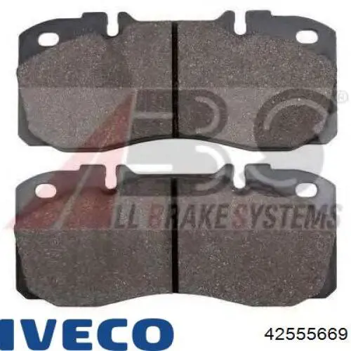 Передние тормозные колодки 42555669 Iveco