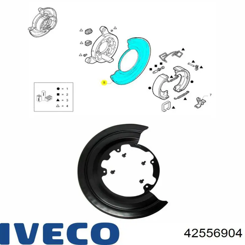 Купить ORK42530366 GP Защита тормозного диска заднего, левая