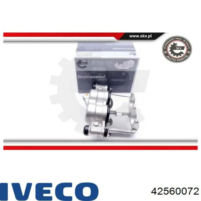 42560072 Iveco Суппорт тормозной, передний, левый