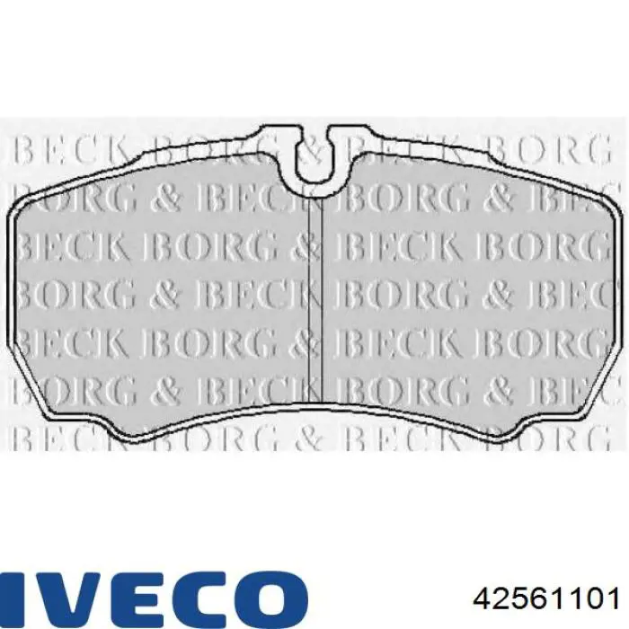 Задние тормозные колодки 42561101 Iveco