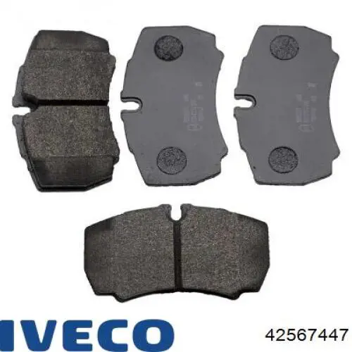 Задние тормозные колодки 42567447 Iveco