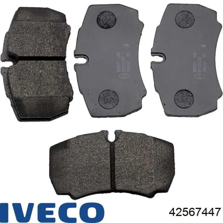 42567447 Iveco Колодки тормозные дисковые комплект