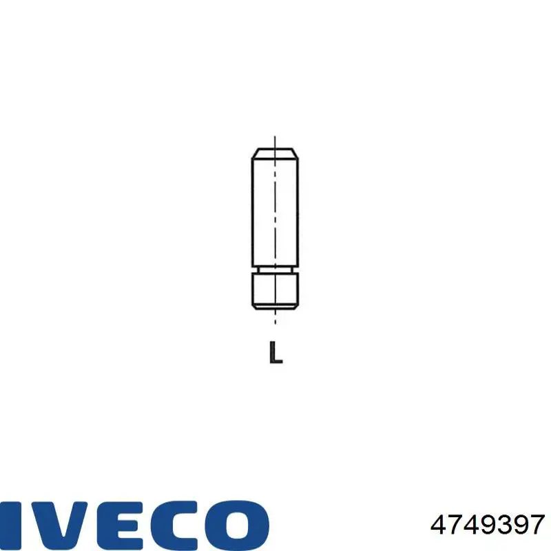 Направляющая клапана выпускного Iveco 4749397 цена, от 1.27 USD