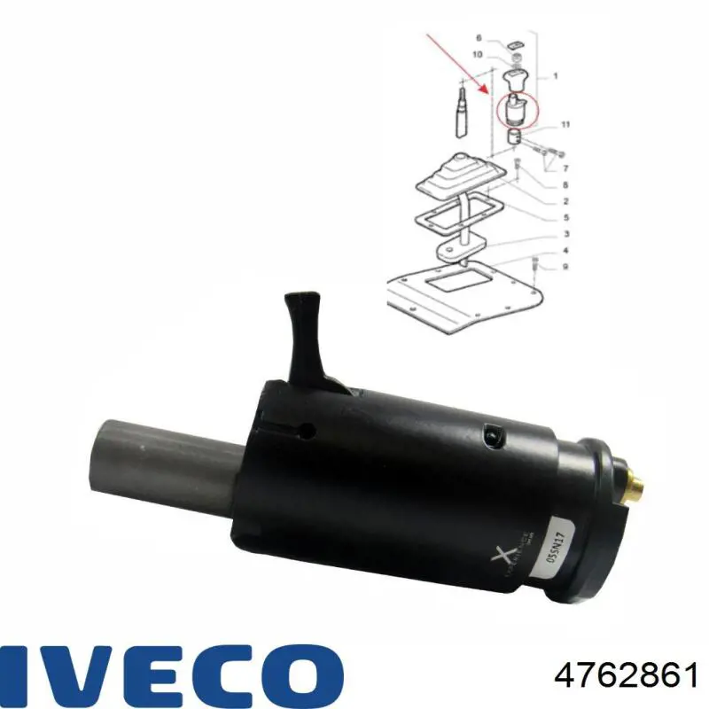 Купить 4762861 Iveco Ручка КПП