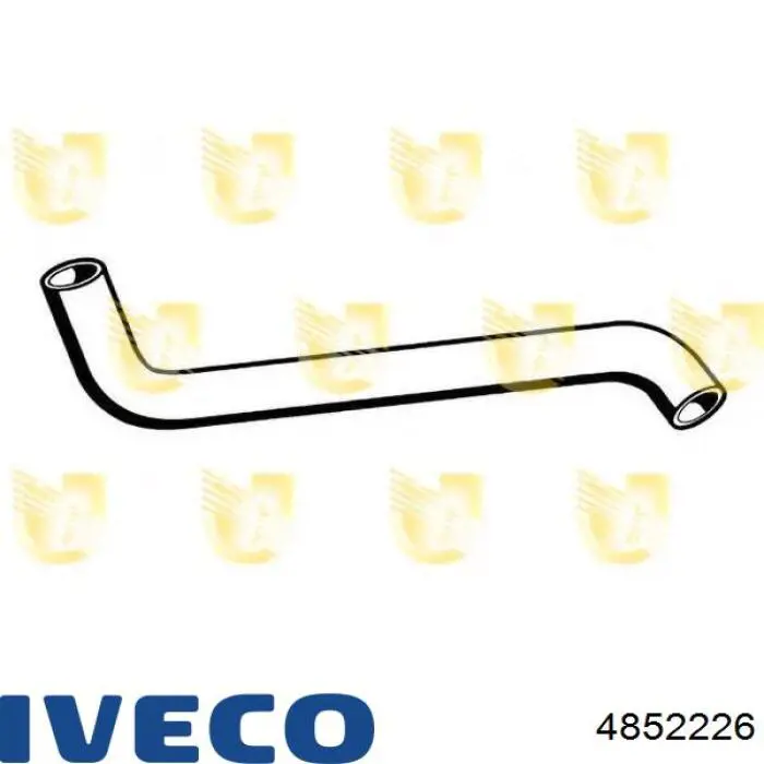 Патрубок радиатора печки 4852226 Iveco