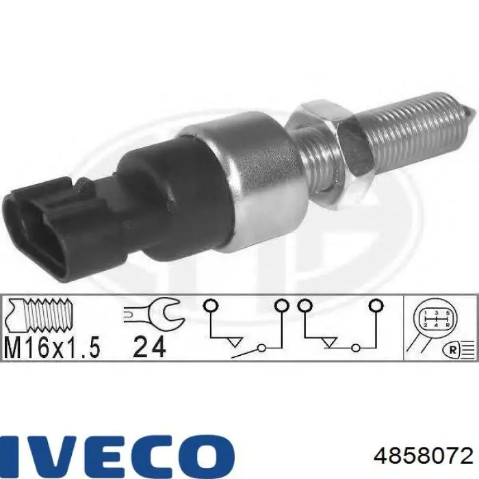 Включатель фонарей заднего хода Iveco 4858072 цена, от 48.08 USD