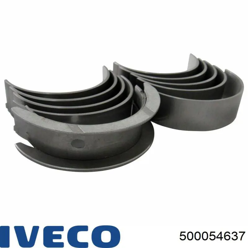 Вкладыши коленвала коренные, комплект, стандарт (STD) 500054637 Iveco