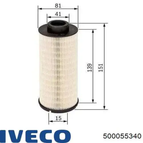 500055340 Iveco Фильтр топлива