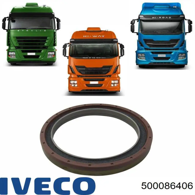 Сальник коленвала двигателя передний 40102683 Iveco