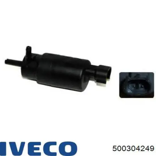 500304249 Iveco насос-мотор омывателя стекла переднего