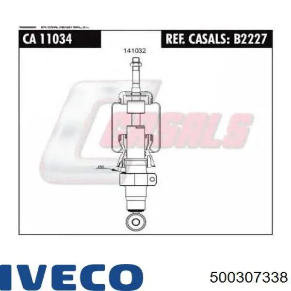 Амортизатор кабины (TRUCK) Iveco 500307338 цена, от 35.94 USD