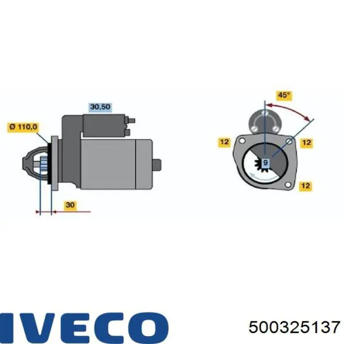 Купить 2997760 Iveco Стартер