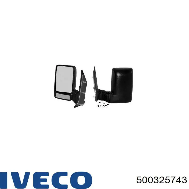 Купить 500325743 Iveco Наружное зеркало левое